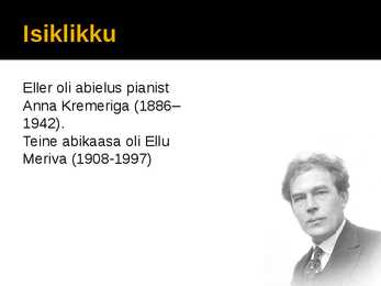 Heino Elleri eluloost esitlus #7