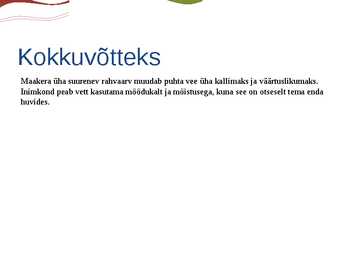 Veekriis ja veekogude reostumine ning sellega kaasnevad probleemid #6