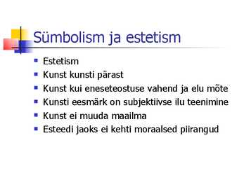 Kunst sajandivahetusel-Postimpressionism II-sümbolism #11
