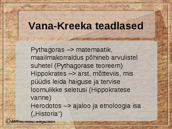 Vana-Kreeka #8