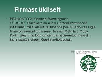 Starbucks esitlus #2