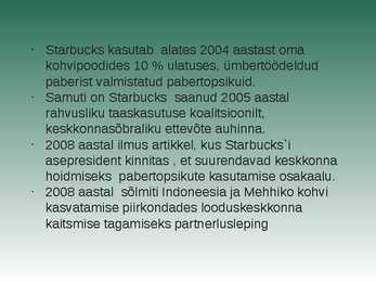 Starbucks esitlus #8