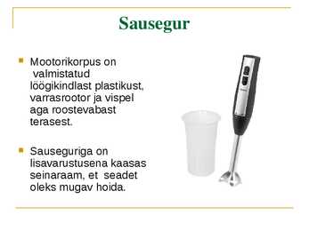 Tööjuhend sausegurile #3