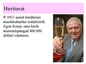 MAITSMINE-HAISTMINE-KOMPIMINE #8