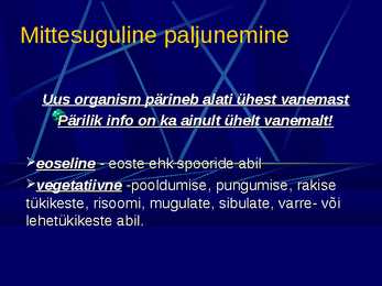 Paljunemine #3