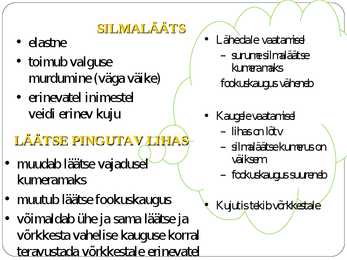 SILM JA NÄGEMINE #7