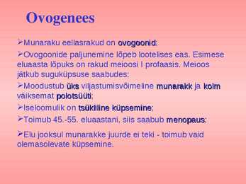 Sugurakkude areng ja viljastumine #12