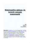 Matemaatika ajalugu ja lemmik matemaatik