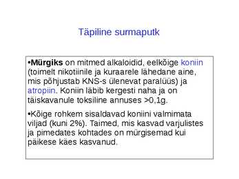 Taimsed mürgid #13