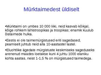 Taimsed mürgid #3