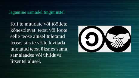 Litsenside selgitused #3