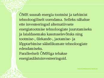 Ökoloogiline maksureform-ÖMR-tarbimise mõjutajana #27