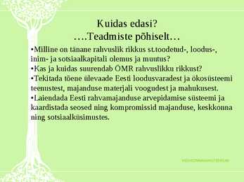 Ökoloogiline maksureform-ÖMR-tarbimise mõjutajana #33