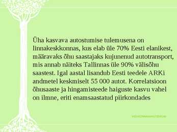Ökoloogiline maksureform-ÖMR-tarbimise mõjutajana #10