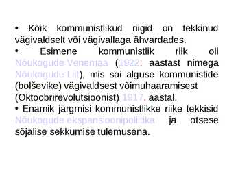 KOMMUNISMIMAAD #4