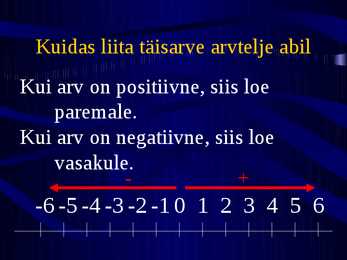 Positiivsed ja negatiivsed arvud #14