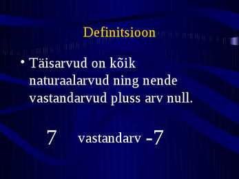 Positiivsed ja negatiivsed arvud #5