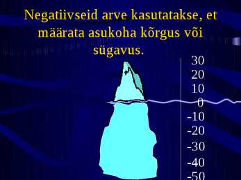 Positiivsed ja negatiivsed arvud #7