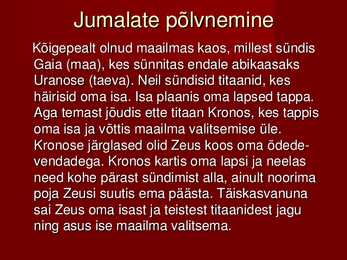 Kreeka religioon #2