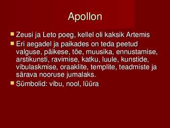 Kreeka religioon #16