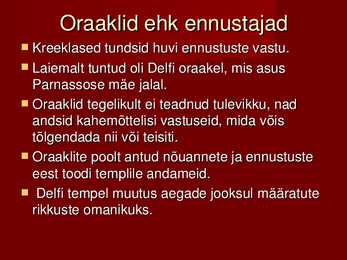 Kreeka religioon #20