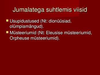 Kreeka religioon #6