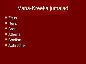 Kreeka religioon #7