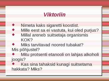 Tubakas ja Alkohol #9