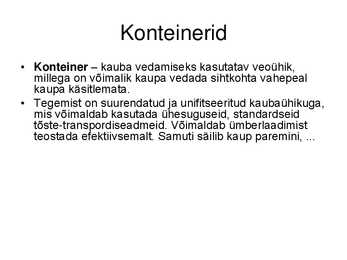 Konteinerid 2013 #2