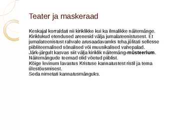Kirjandus ja teater #8