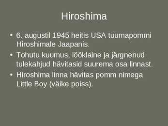 Hiroshima ja Nagasaki #2