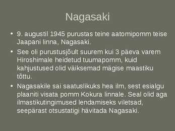 Hiroshima ja Nagasaki #4