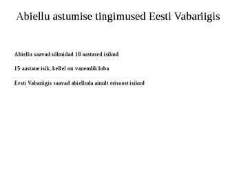 Abielust tulenevad õigused ja kohustused #3