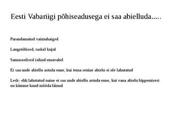 Abielust tulenevad õigused ja kohustused #5