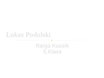 Lukas Podolski