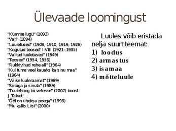 Juhan Liiv-Rukkivihud reheall #3