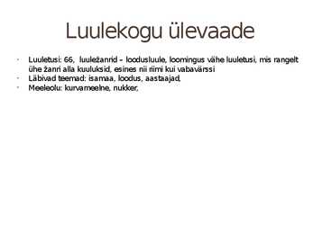 Juhan Liiv-Rukkivihud reheall #6