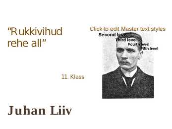 Juhan Liiv-Rukkivihud reheall