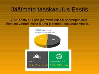 Jäätmete taaskasutamine-Võimalused ja tegelikkus-Ohtlikud jäätmed-Mida peaks teadma tavainimene #7