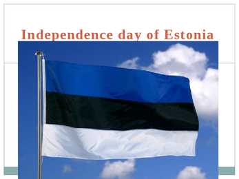 Independence day of Estonia
