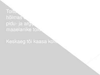 Toitumine keskaegses Eestis #2