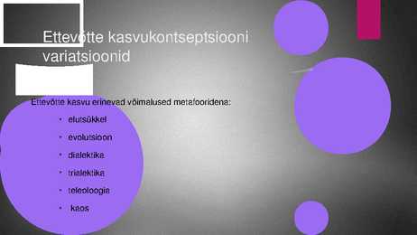 Ettevõtte kasvukontseptsiooni variatsioone #2
