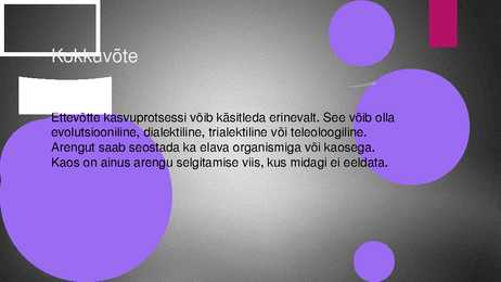 Ettevõtte kasvukontseptsiooni variatsioone #10