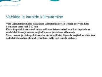 Toidu külmutamine #13