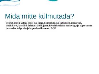 Toidu külmutamine #19
