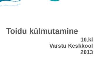 Toidu külmutamine