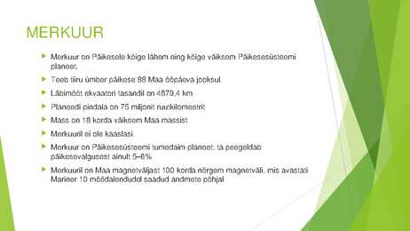 MERKUUR ESITLUS #2