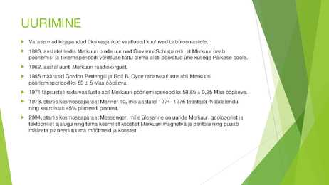 MERKUUR ESITLUS #7