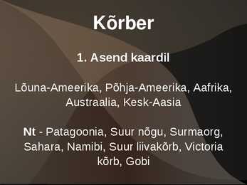 Kõrbed