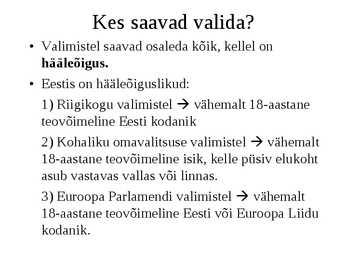 Rahva osalemine valitsemises #3